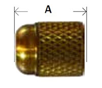 Finger Tightening Cap 45deg Flare Diagram